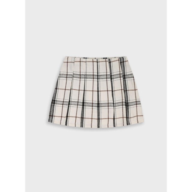 Checkered skirt | ECRU