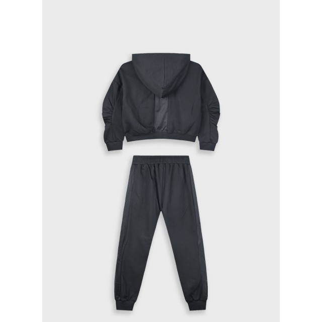 Tracksuit with embroidery | BLACK