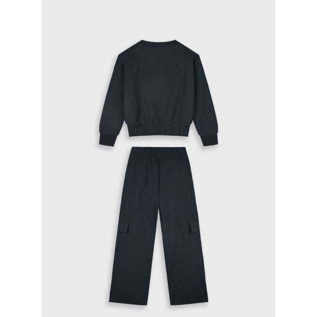 Tracksuit with embroidery | BLACK