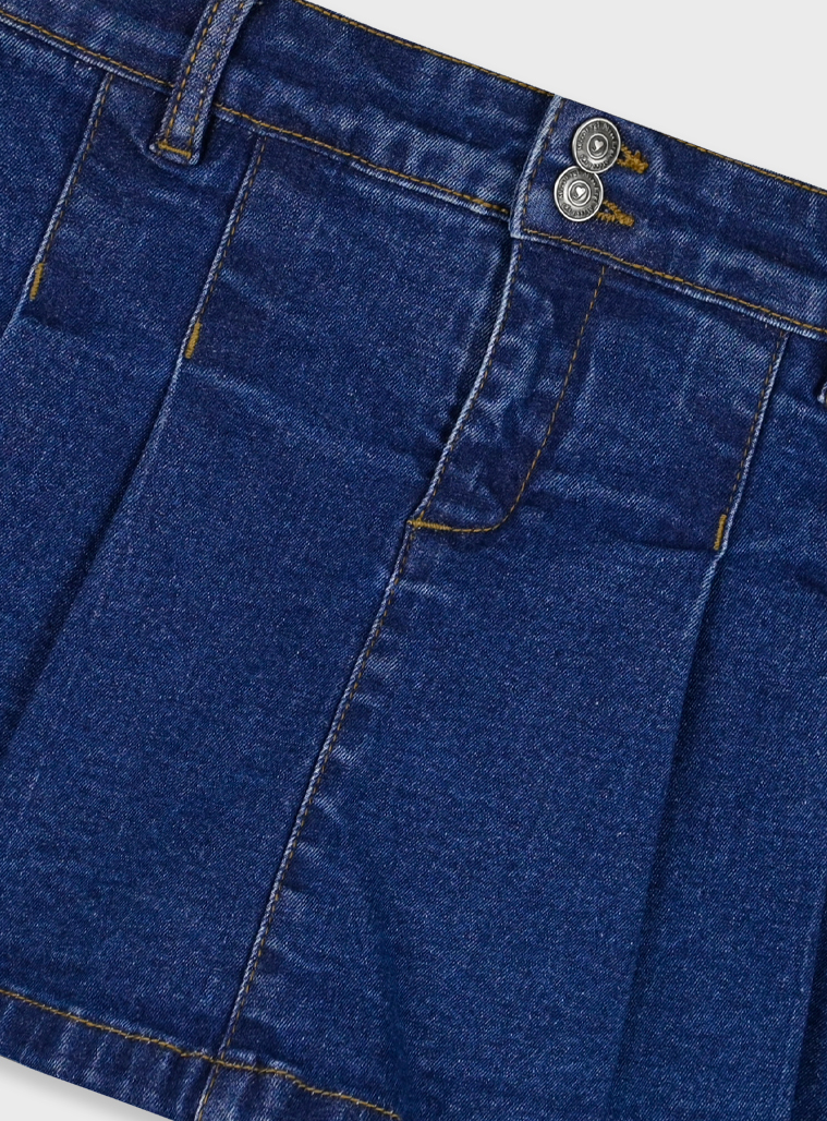 Skort | Denim blu