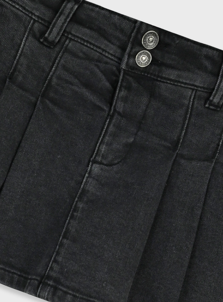 Skort | Denim nero