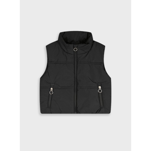Sleeveless jacket | BLACK