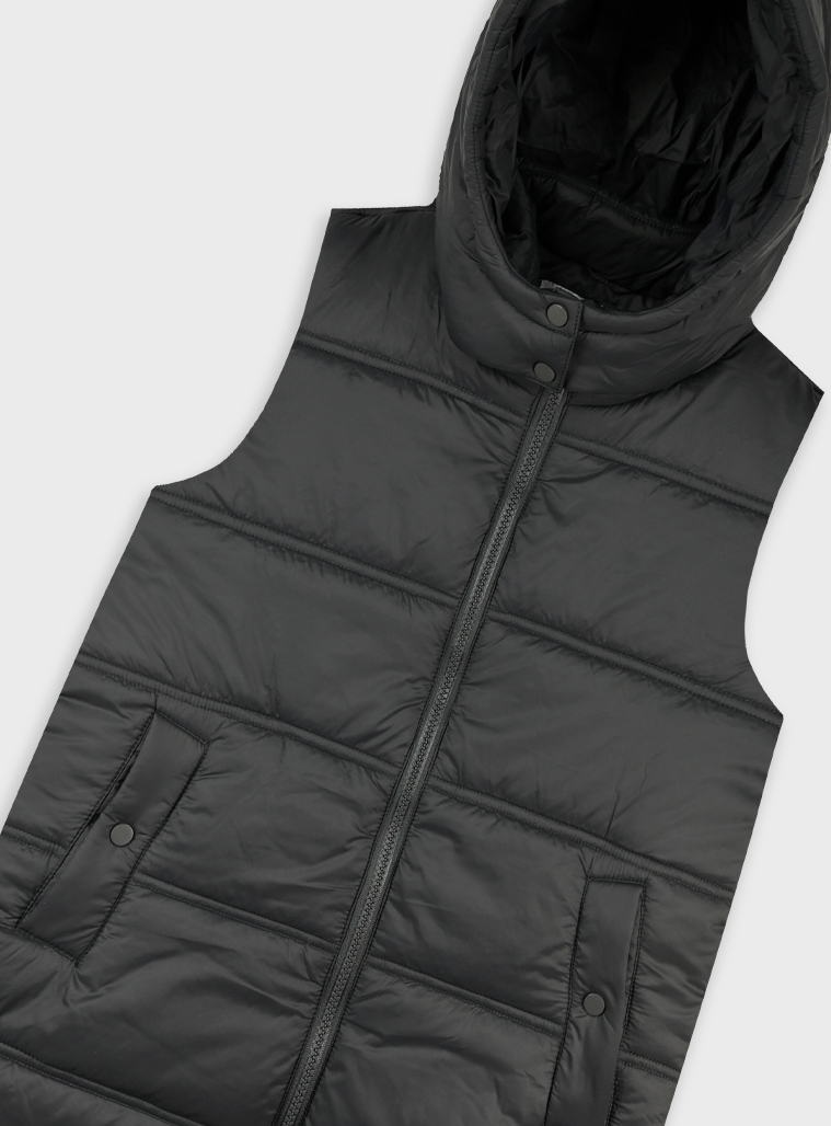 Sleeveless jacket | ANTHRACITE
