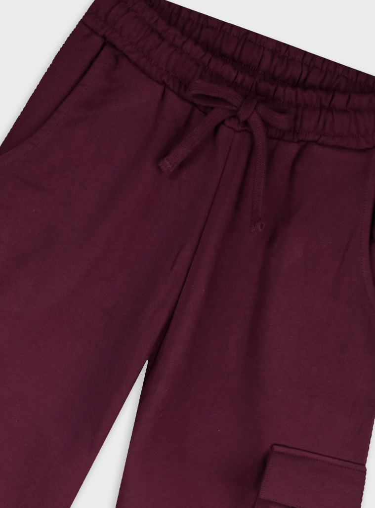 Fleece sweatpants | Borgogna