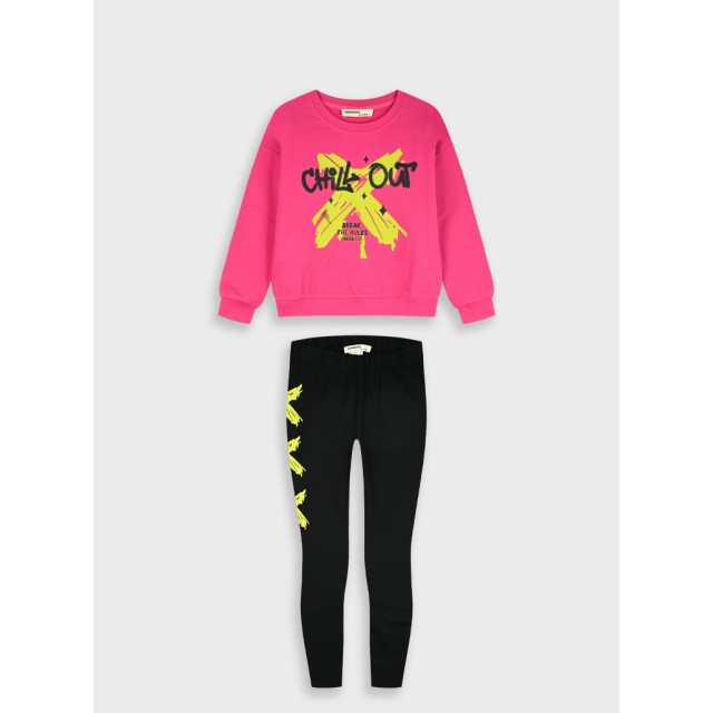Set sweatshirt with leggings | FUCSHIA