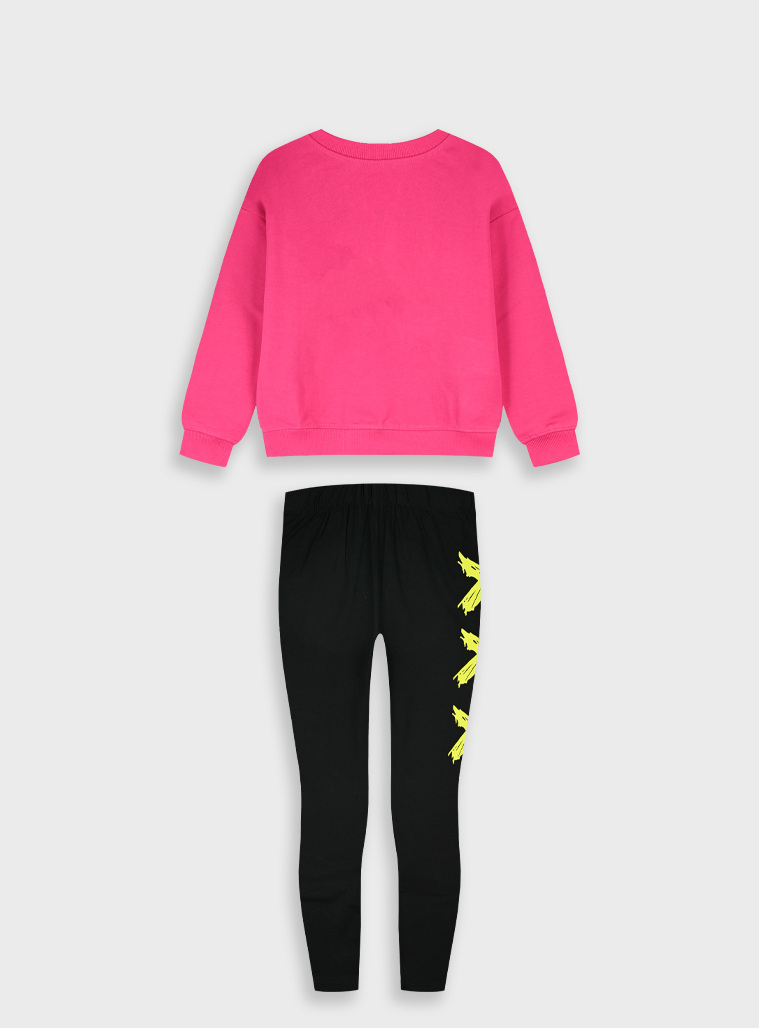 Set sweatshirt with leggings | FUCSHIA