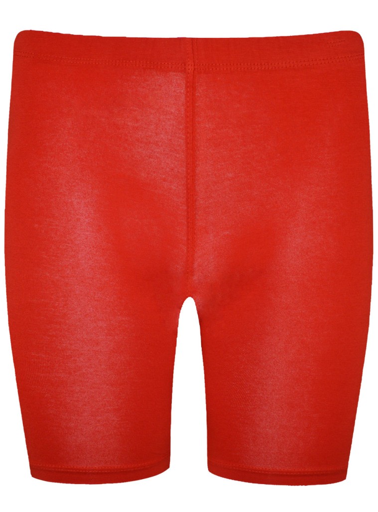 Basic Line biker leggings for girls | RED
