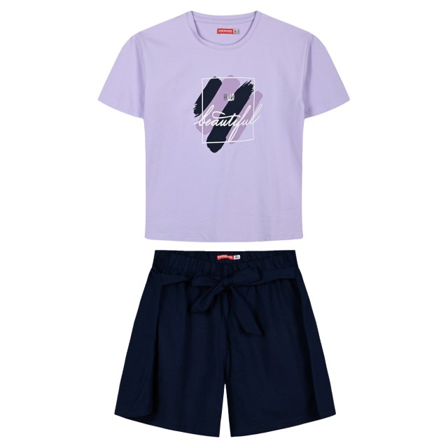 Set with print for girls | NAVY