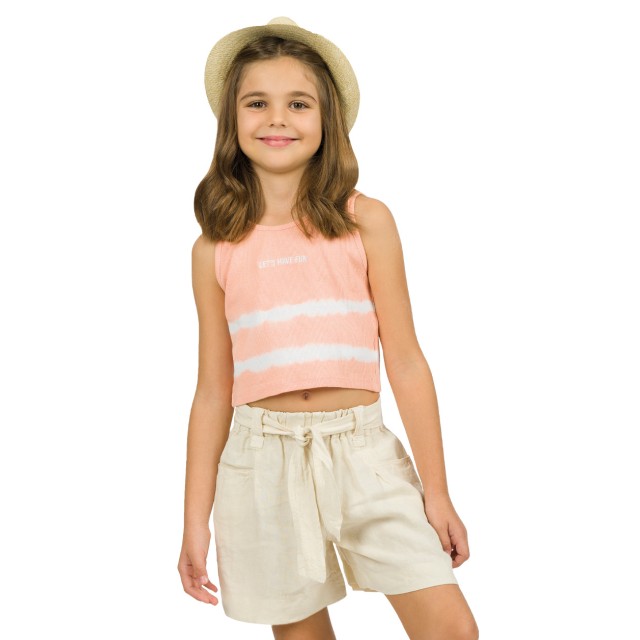 wooven fabric shorts | BEIGE