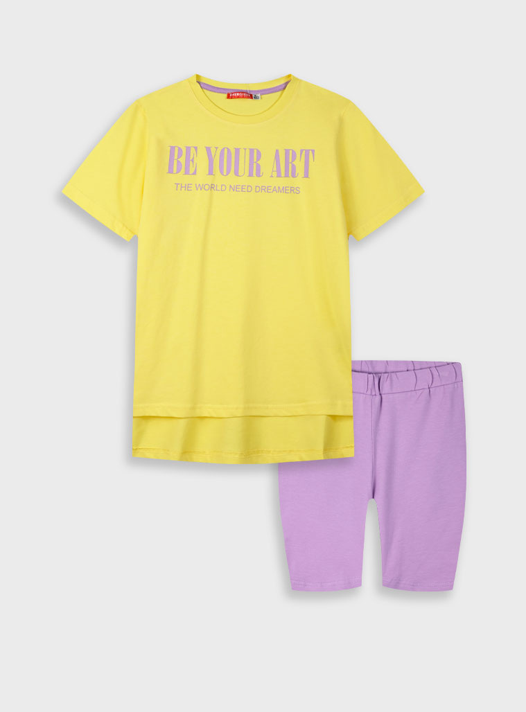 Set with print for girls | LILAC