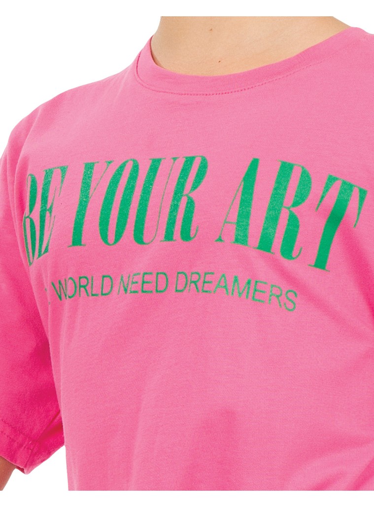 Set with print for girls | PARROT GREEN