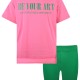 Set with print for girls | PARROT GREEN