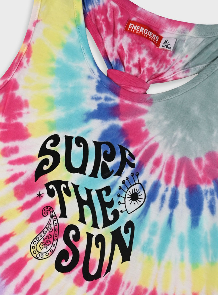 Set with print for girls | GREY MELANGE