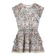 Girl΄s printed dress with details | ALL OVER PRINT