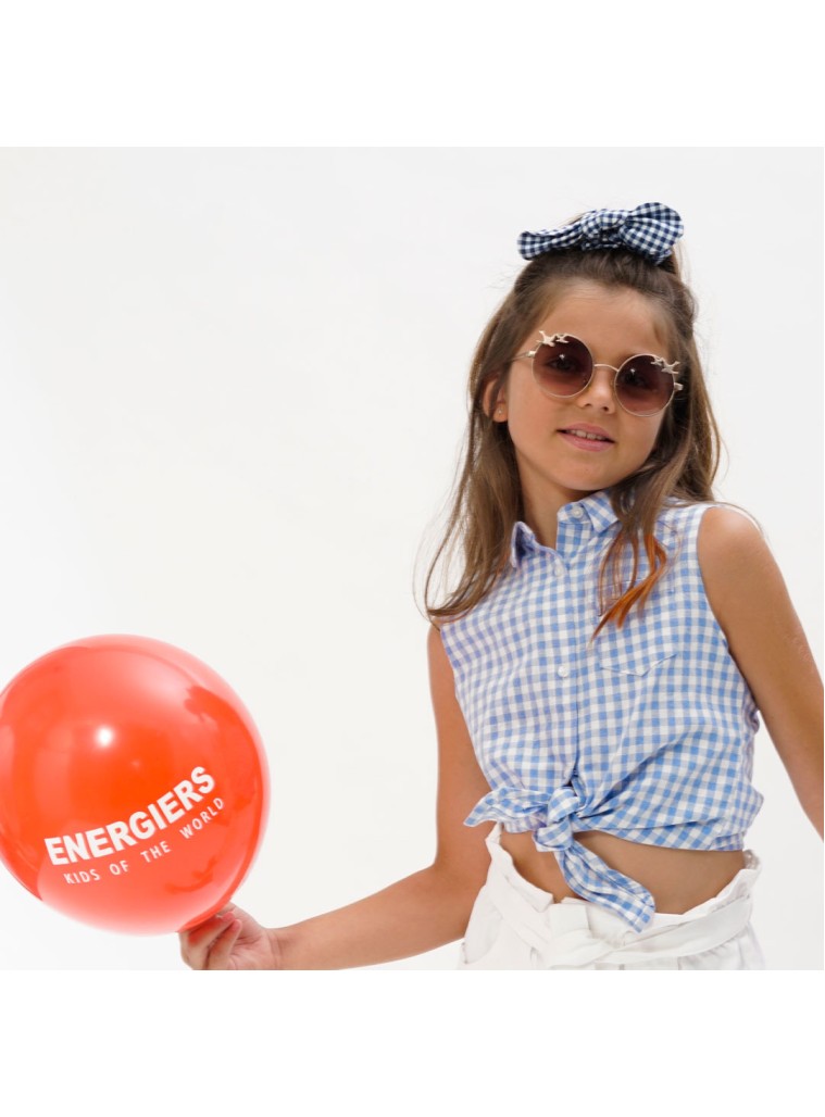 Girl΄s sleeveless checkered top | CHECK