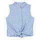 Girl΄s sleeveless checkered top | CHECK