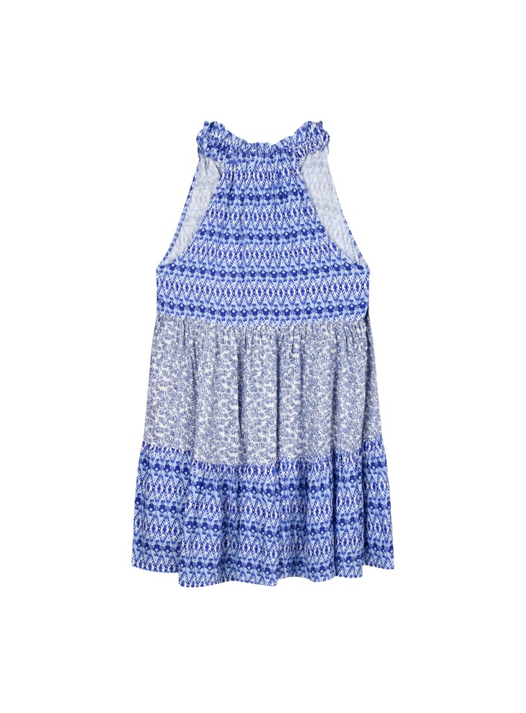 Girl΄s printed halter dress | ALL OVER PRINT
