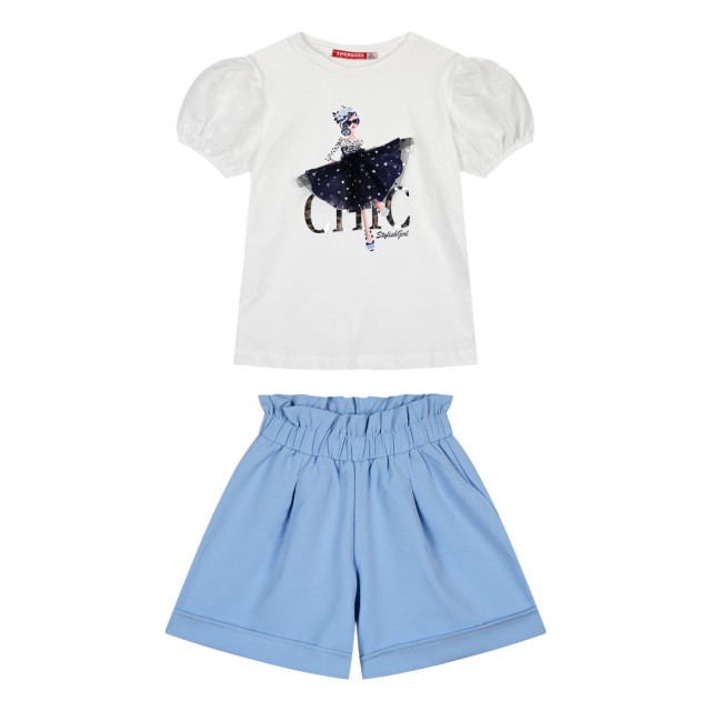 Παιδικό σετ 2 τεμάχια με τύπωμα για κορίτσι | ΑΝ.ΜΠΛΕ