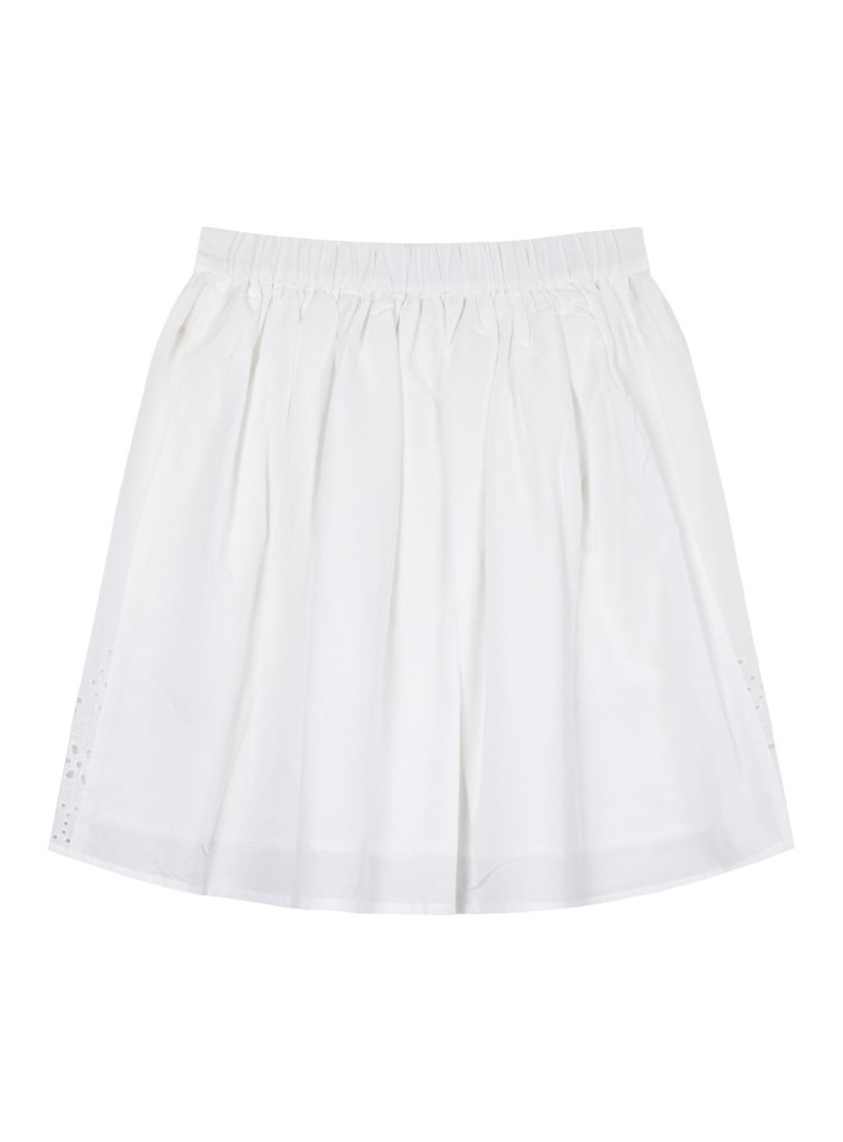 Παιδική φούστα μεσαίου μήκους με κέντημα για κορίτσι | ΛΕΥΚΟ