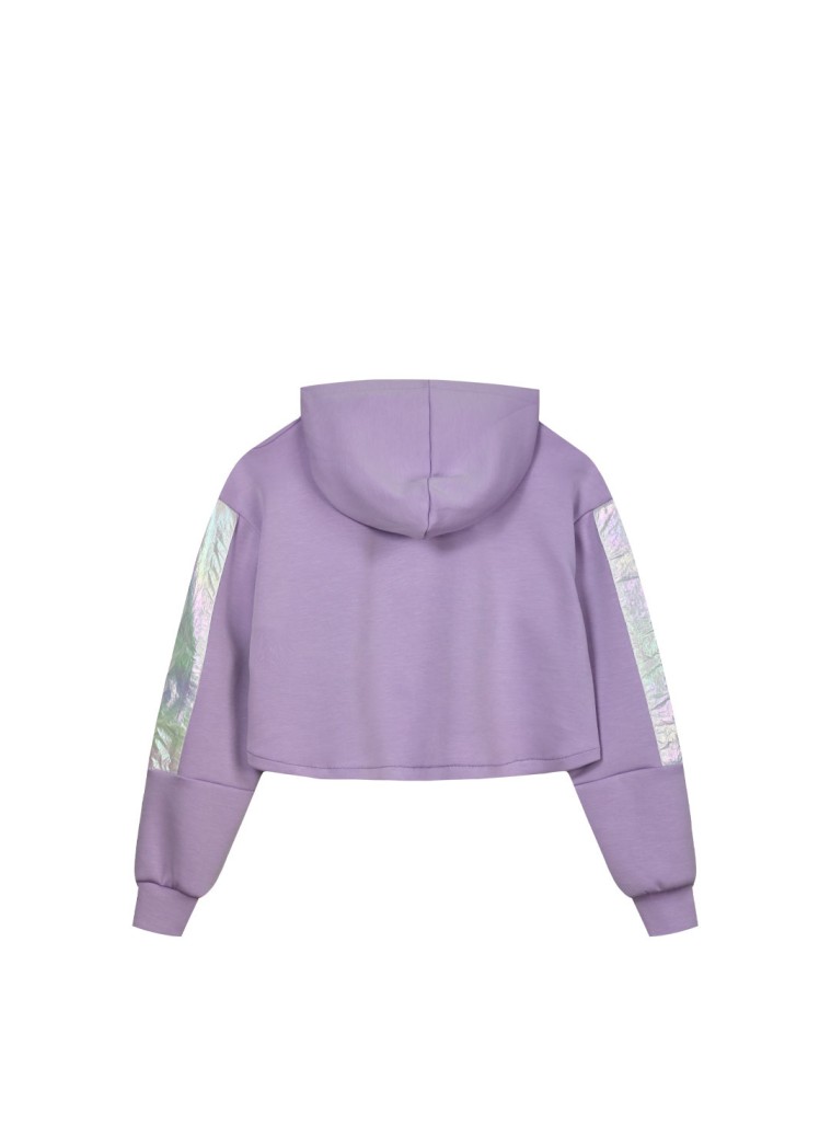 Girl΄s longsleeve crop top | LILAC
