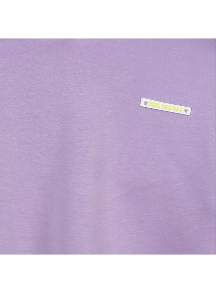 Girl΄s longsleeve crop top | LILAC
