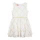 Girl΄s sleeveless dress with gold details | ECRU
