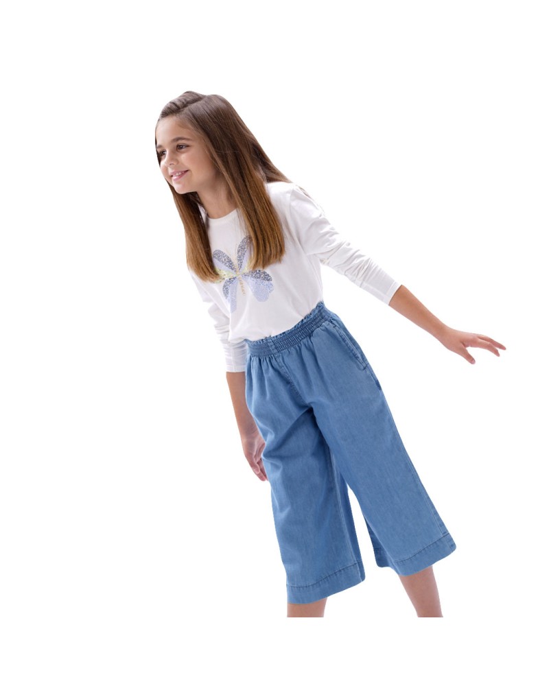 Παιδική παντελόνα τζην για κορίτσι | ΜΠΛΕ ΤΖΗΝ