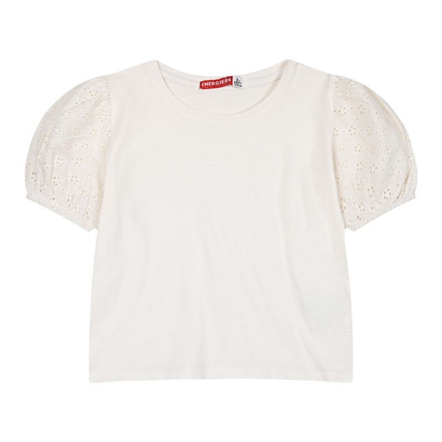 Παιδική μπλούζα με φουσκωτά μακίκια κεντημένα για κορίτσι | ΚΡΕΜ