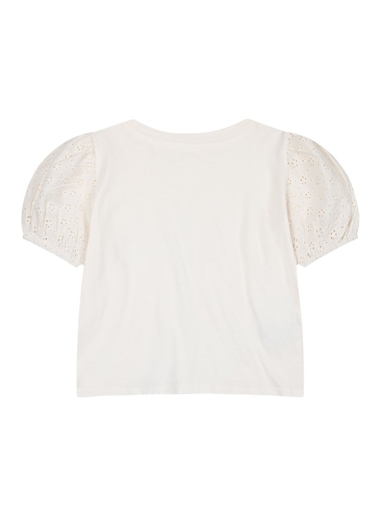 Παιδική μπλούζα με φουσκωτά μακίκια κεντημένα για κορίτσι | ΚΡΕΜ