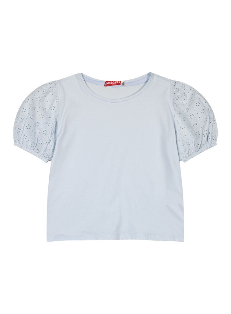 Παιδική μπλούζα με φουσκωτά μακίκια κεντημένα για κορίτσι | SKY WAY