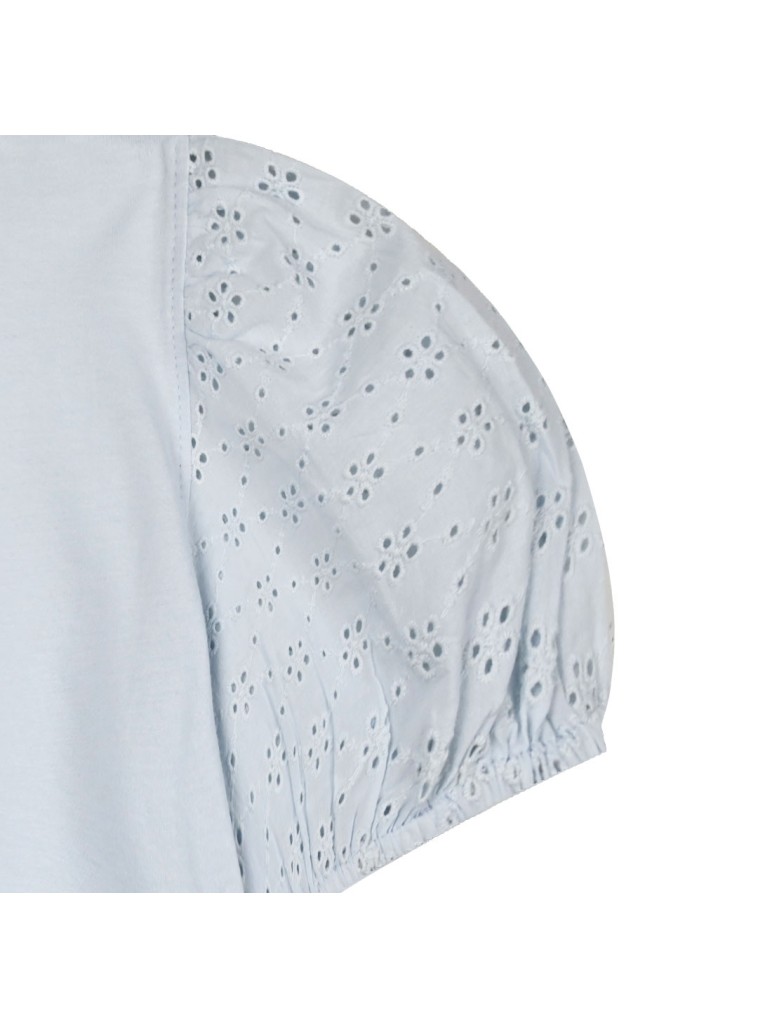 Παιδική μπλούζα με φουσκωτά μακίκια κεντημένα για κορίτσι | SKY WAY