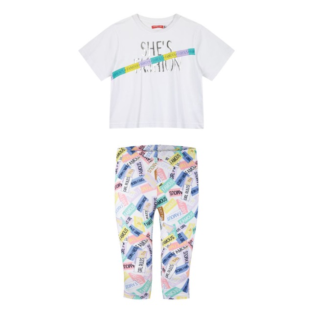 Girl΄s 2 piece set with print | ALL OVER PRINT
