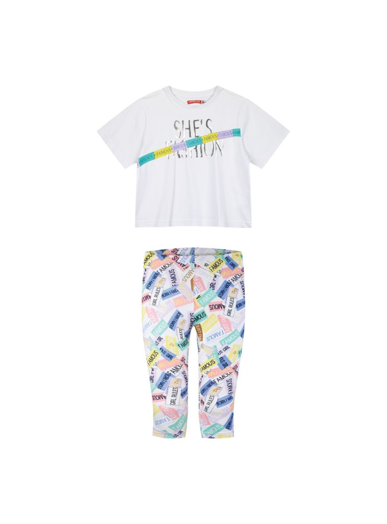 Girl΄s 2 piece set with print | ALL OVER PRINT