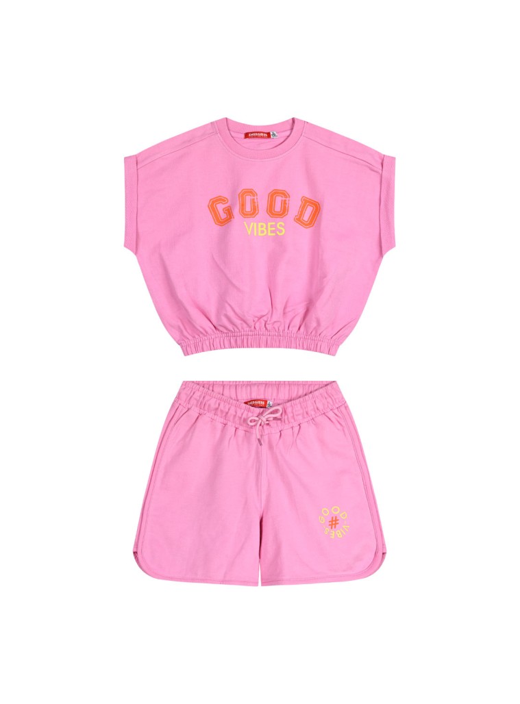 Παιδικό σετ 2 τεμάχια με τύπωμα για κορίτσι | ΡΟΖ