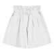 Girl΄s bermuda with paper bag waist | WHITE
