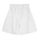 Girl΄s bermuda with paper bag waist | WHITE