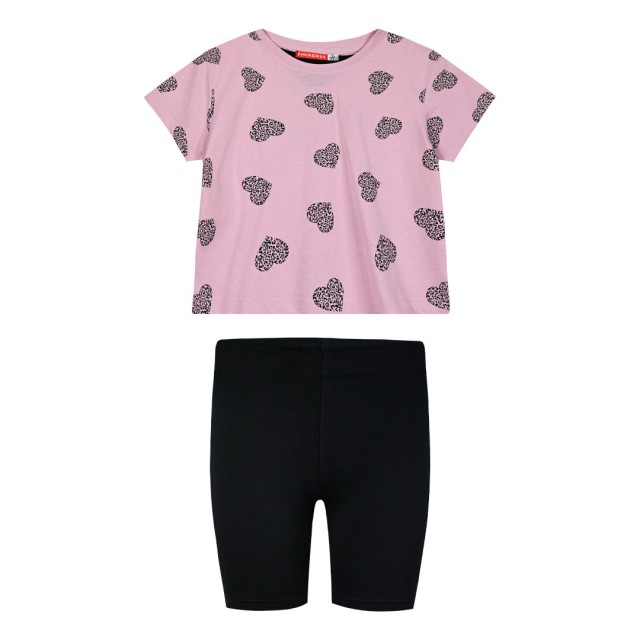 Παιδικό σετ 2 τεμάχια με τύπωμα για κορίτσι | ΜΑΥΡΟ