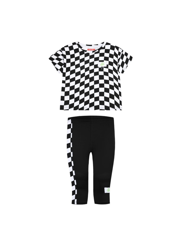 Παιδικό σετ 2 τεμάχια με τύπωμα για κορίτσι | ΜΑΥΡΟ