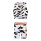 Girl΄s 2 piece tie dye set with print | BLACK