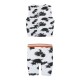 Girl΄s 2 piece tie dye set with print | BLACK