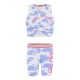 Girl΄s 2 piece tie dye set with print | BLUE DREAM