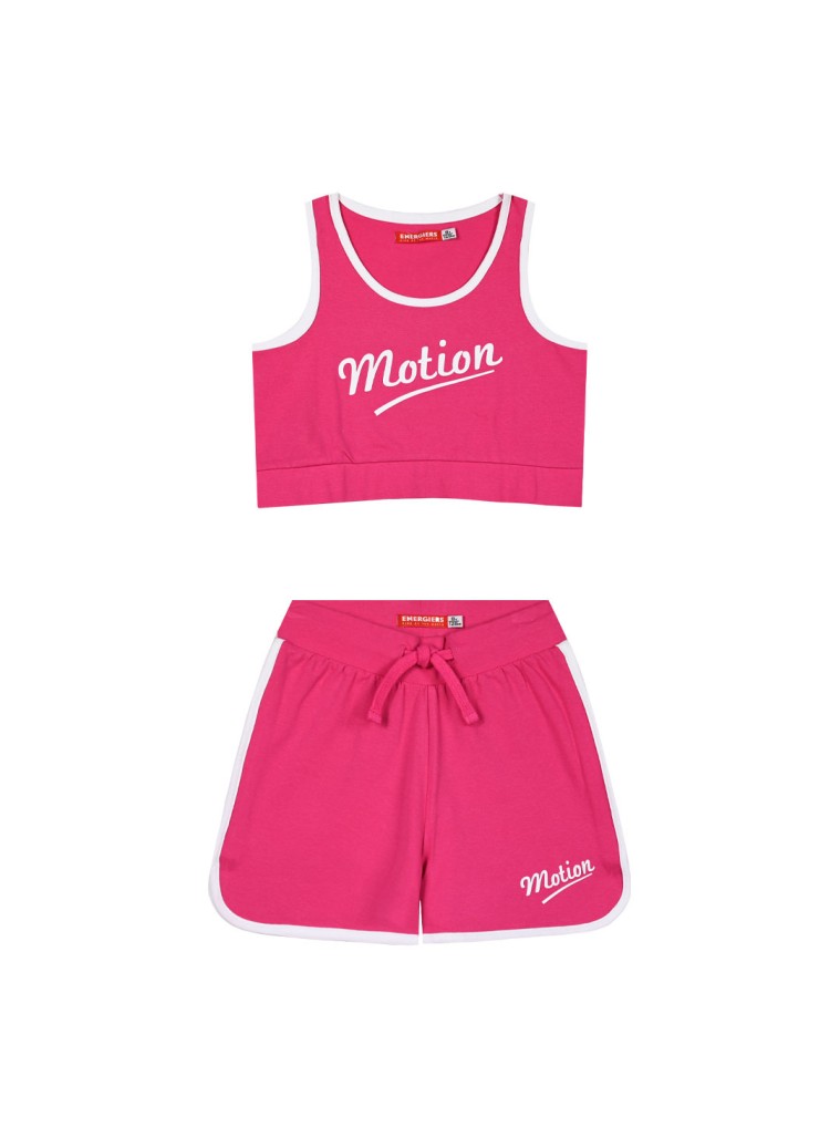 Παιδικό αθλητικό σετ 2 τεμάχια με τύπωμα για κορίτσι | ΦΟΥΞ