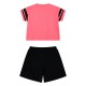 Girl΄s 2 piece set with prints | BRIGHT CORAL