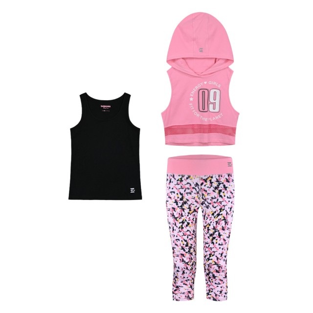 Girl΄s 3 piece set with print | ALL OVER PRINT