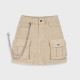 Skirt with chain for girls | BEIGE