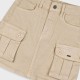Skirt with chain for girls | BEIGE
