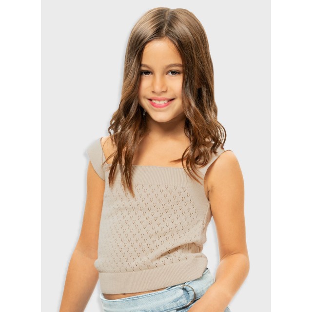 Knit top for girls | VANILLA