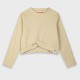 Rib shirt for girls | BEIGE
