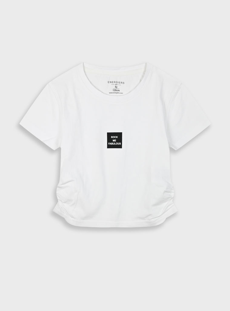 T-shirt with print for girls | ECRU