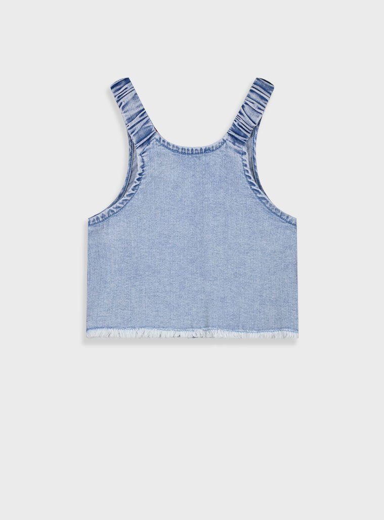 Τζην τοπ για κορίτσι | ΑΝΟΙΧΤΟ ΜΠΛΕ ΤΖΗΝ